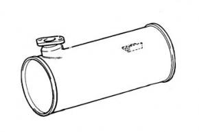 Genuine Exhaust - Silencer for a Fendt Tractor Genuine Exhaust - Silencer for a Fendt Tractor