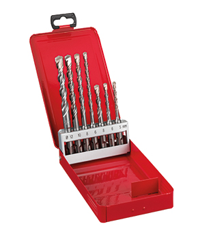 Milwaukee SDS-Plus M2 Drill Bits - 7 Piece Set Milwaukee SDS-Plus M2 Drill Bits - 7 Piece Set
