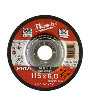 Pro+ Metal Grinding Disc SG 27/115 x 6 4932451501 Pro+ Metal Grinding Disc SG 27/115 x 6 4932451501