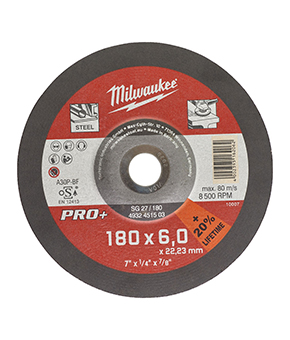Pro+ Metal Grinding Disc SG 27/180 x 6 - 4932451503 Pro+ Metal Grinding Disc SG 27/180 x 6 - 4932451503