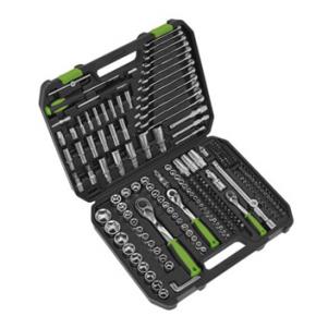 Socket Set 219pc 1/4", 3/8" & 1/2"Sq Drive WallDrive Metric Socket Set 219pc 1/4", 3/8" & 1/2"Sq Drive WallDrive Metric