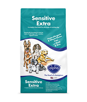 Sensitive Extra has been nutritionally formulated with duck &   rice which are carefully cooked to help optimise digestion.