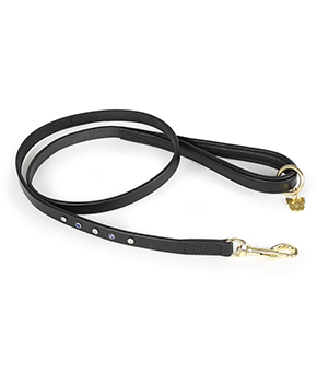 Shires Diamante Dog Lead - Black