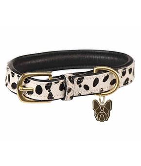 Digby & Fox Cow Hair Dog Collar - Spot