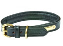 Weatherbeeta Padded Leather Dog Collar Black