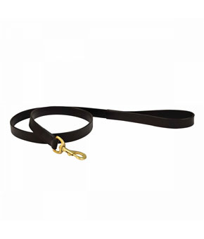 Weatherbeeta Padded Leather Dog Lead Black