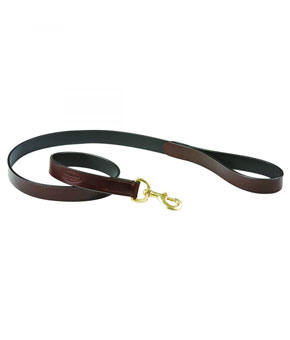 Weatherbeeta Padded Leather Dog Lead Brown