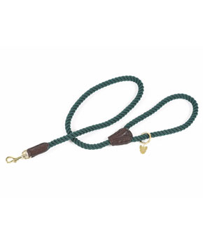 Digby & Fox Rope Dog Lead Green