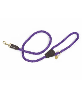 Digby & Fox Rope Dog Lead Purple