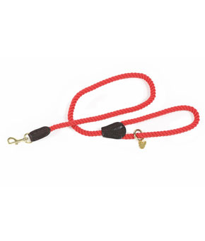 Digby & Fox Rope Dog Lead Red