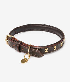 LeMieux Chelsea Dog Collar Mahogany