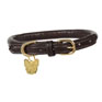 Digby & Fox Rolled Leather Dog Collar - Brown